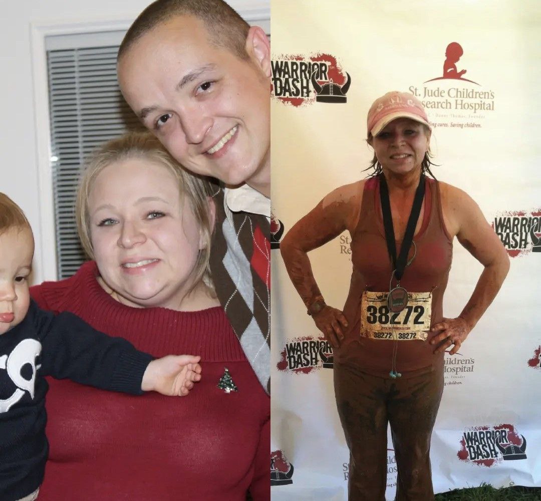 Heather, before and after